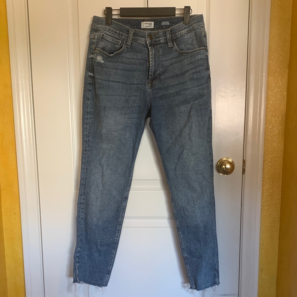 Kensie Blue Straight Leg Jeans